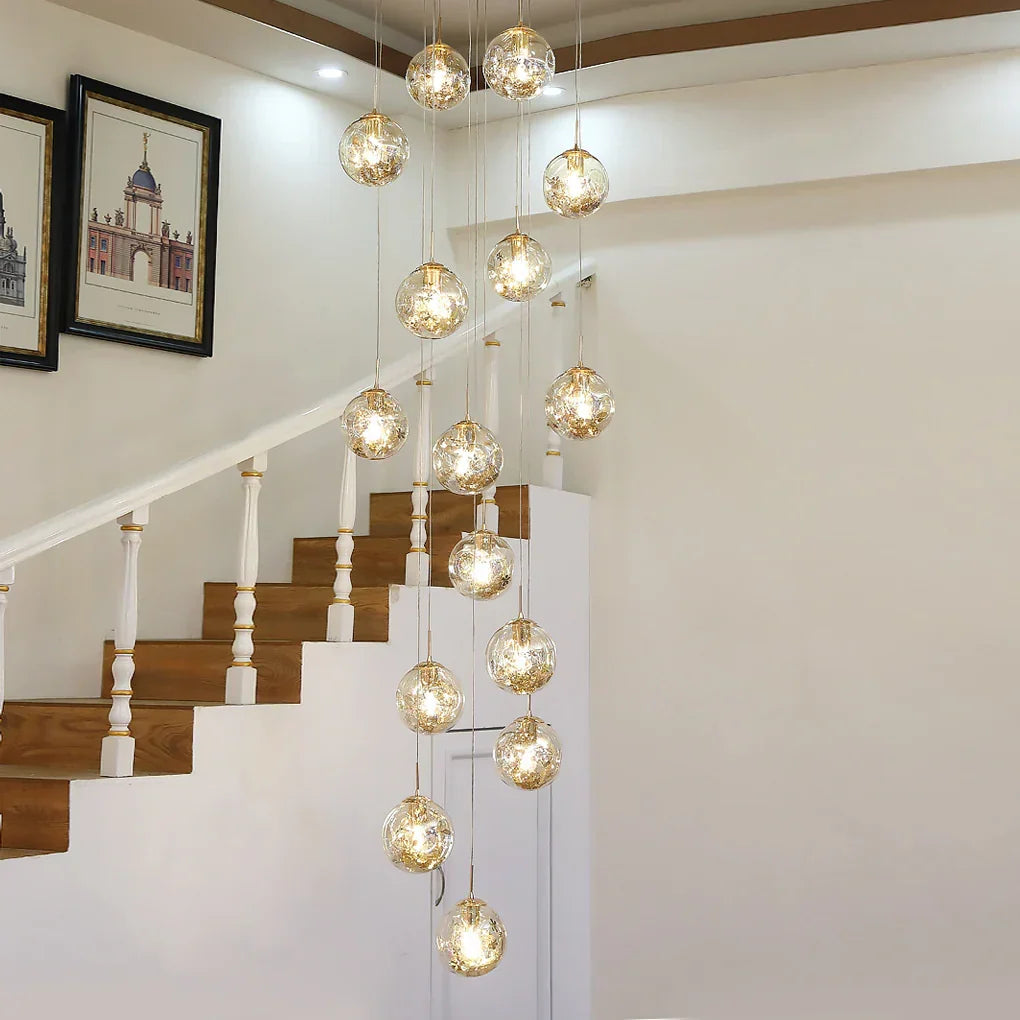 Gold Staircase Chandelier - view 7