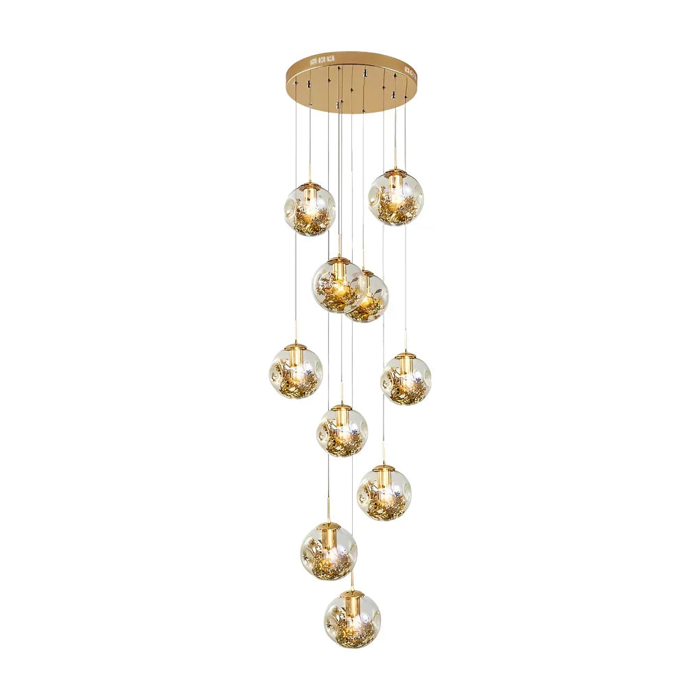 Gold Staircase Chandelier