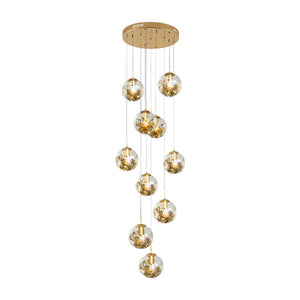 Gold Staircase Chandelier