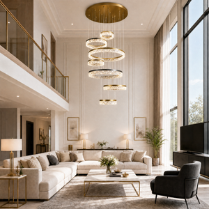 Guilin Landscape Modern Sculptural Ring Chandelier, crystal - view 5