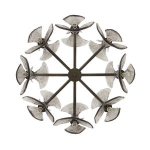 Gwendolyn 16-Light Chandelier with Smoke Glass: Artistic, Modern, and Elegant Lighting