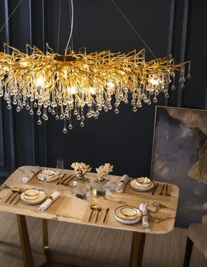 Stunning Tree Branch Crystal Chandelier with Clear Teardrop-shaped for Living/Dining Room - view 30