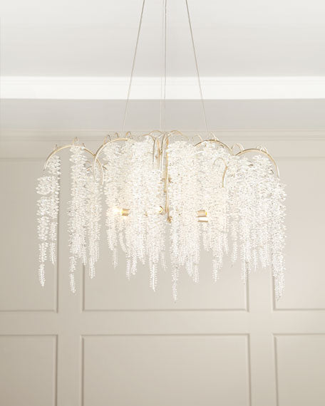 Cascading Crystal Branch Six-Light Chandelier - view 3