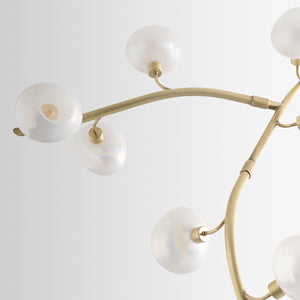 Modern Vertical Branches Glass Globe Chandelier - view 3