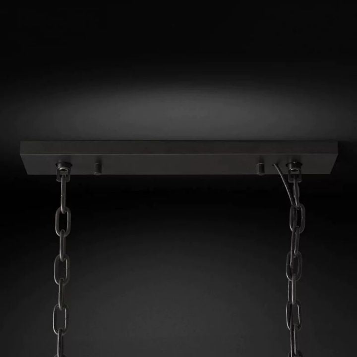 Aubrey  Crystal Rectangular Chandelier 42" - view 8