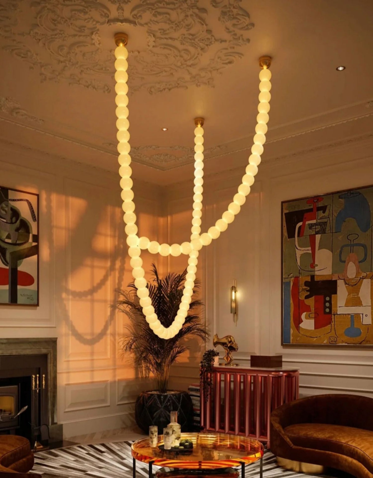 Halti Necklace Acrylic Chandelier - view 19