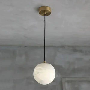 Theseus Alabaster Ball Pendant Light - view 5