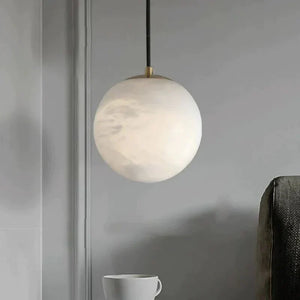 Theseus Alabaster Ball Pendant Light - view 4