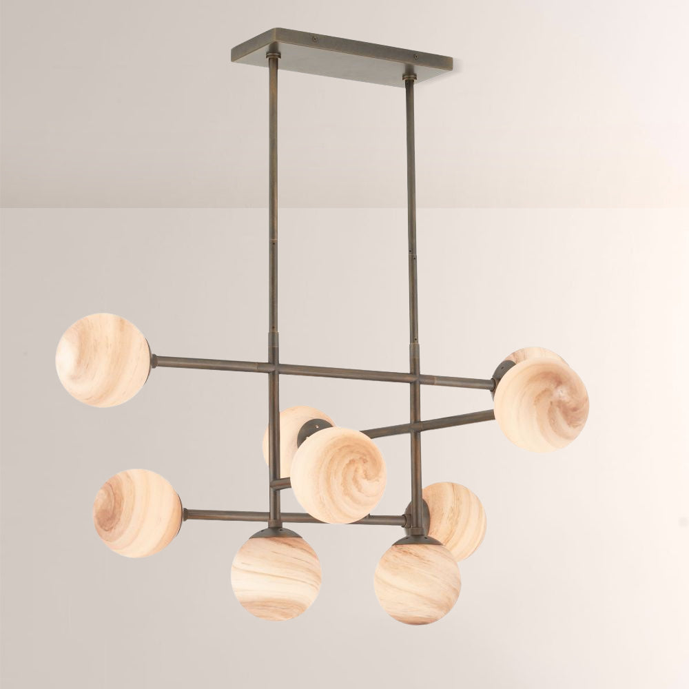 Harris Linear Glass Chandelier - view 7