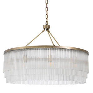 Hector 10-Light Chandelier: Grand Gold Finish, Crystal Accents for Elegant Homes