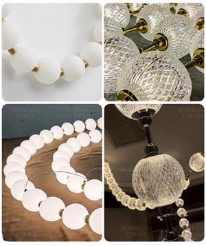 Modern Creative Pearl Necklace Chandelier for Living Room/Staircase/Foyer/Entryway - view 17