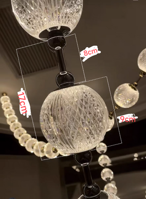 Modern Creative Pearl Necklace Chandelier for Living Room/Staircase/Foyer/Entryway - view 18