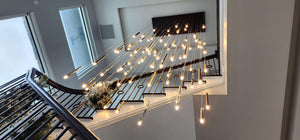 Bellini Rectangular Tubular Pendant Light Chandelier, crystal - view 18