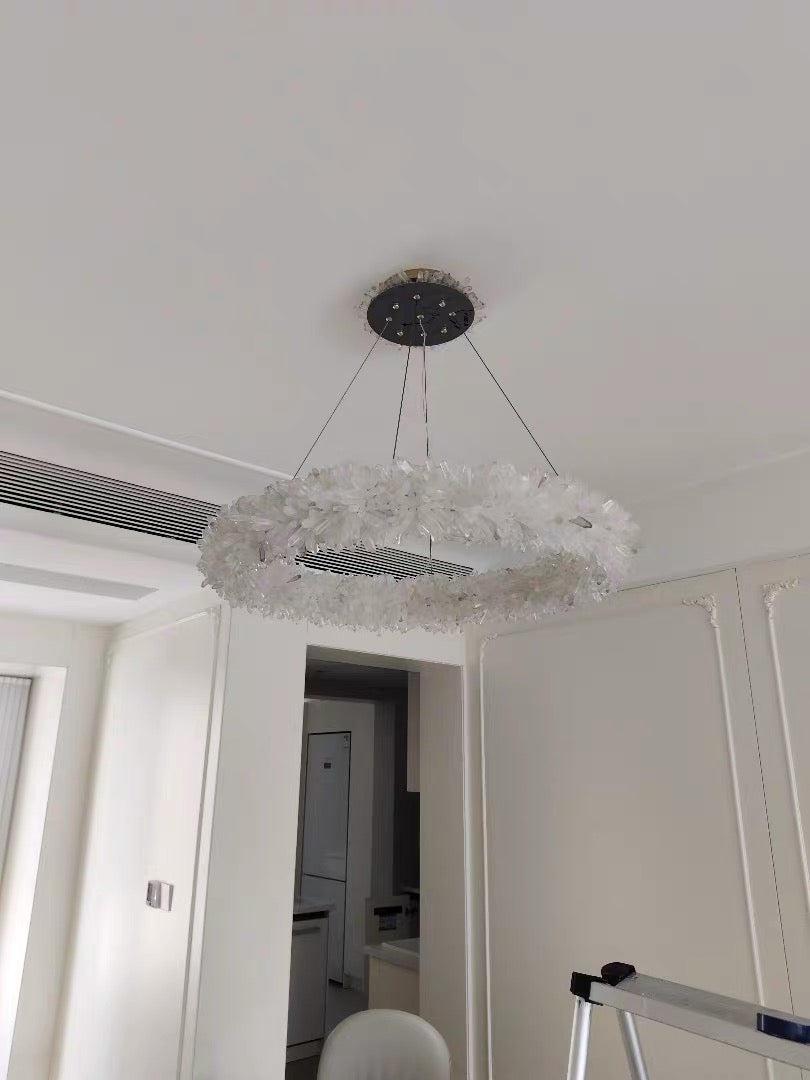 Modern Round/Oval/Linear/Square Natural Crystal Chandelier - view 29