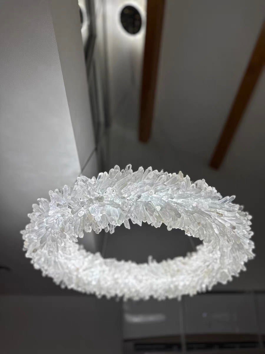 Modern Round/Oval/Linear/Square Natural Crystal Chandelier - view 28
