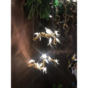 Bird Song Branching Linear Teardrop Chandelier - view 9