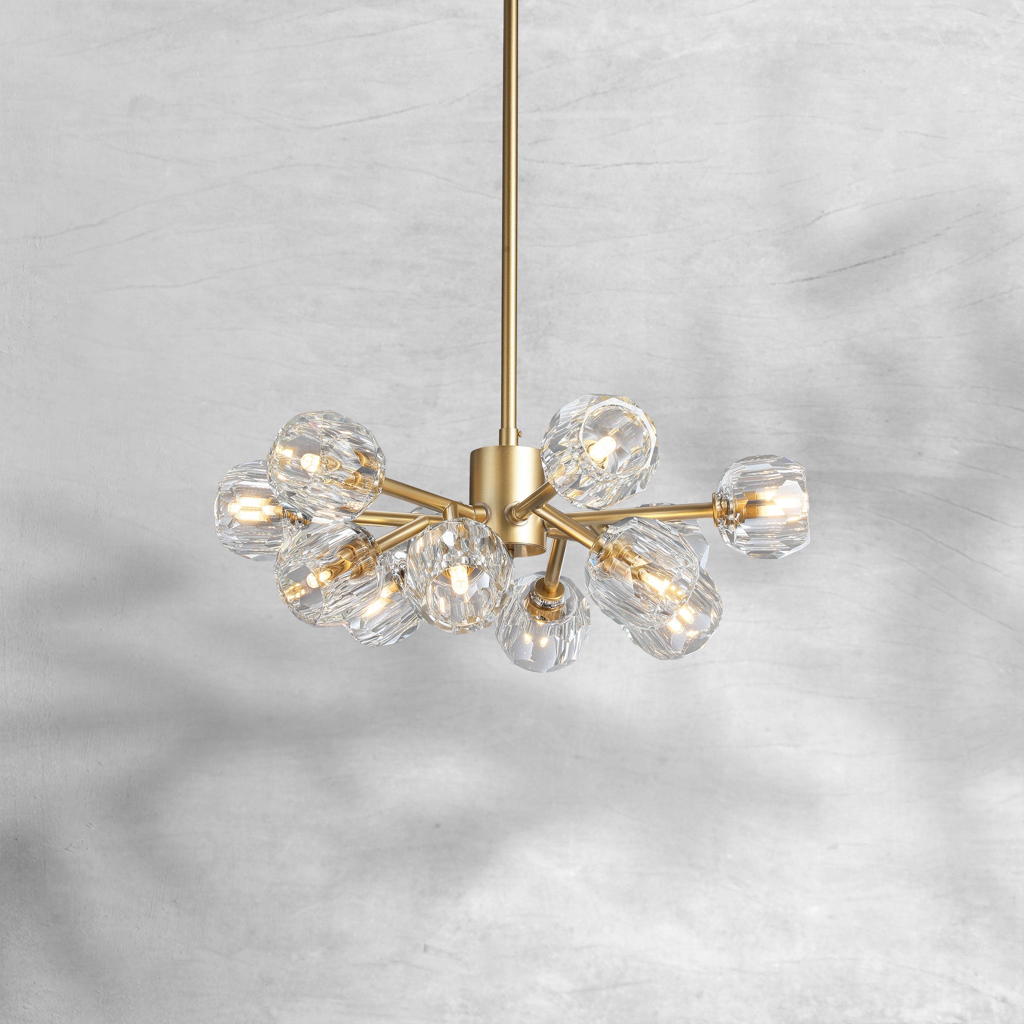 Bruma Glass Round Chandelier 24"36"48"60"72"