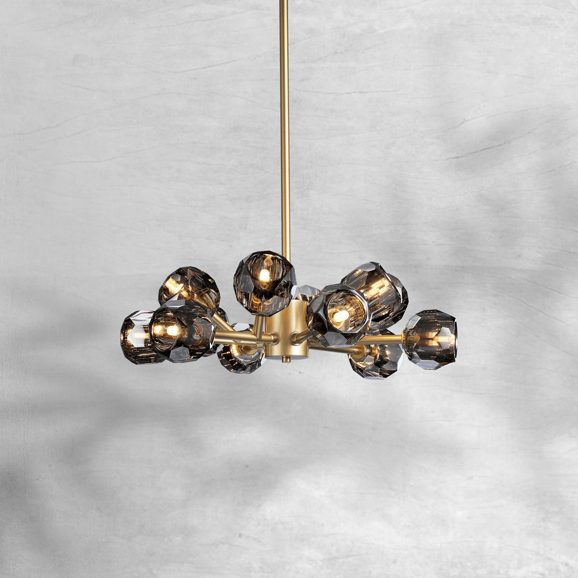 Bruma Glass Round Chandelier 24"36"48"60"72"