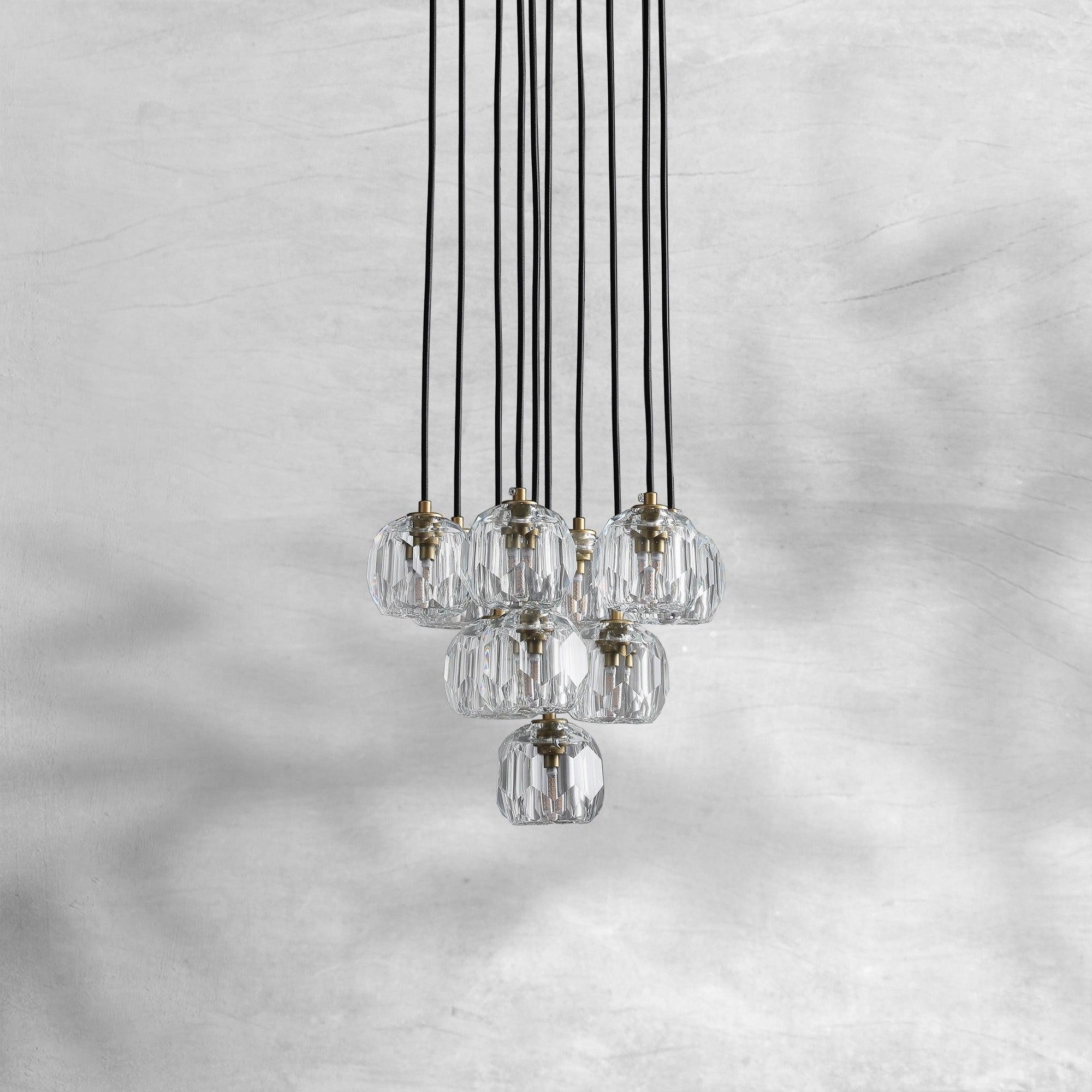 Bruma Cluster Round Chandelier 14"19"24"30"40"