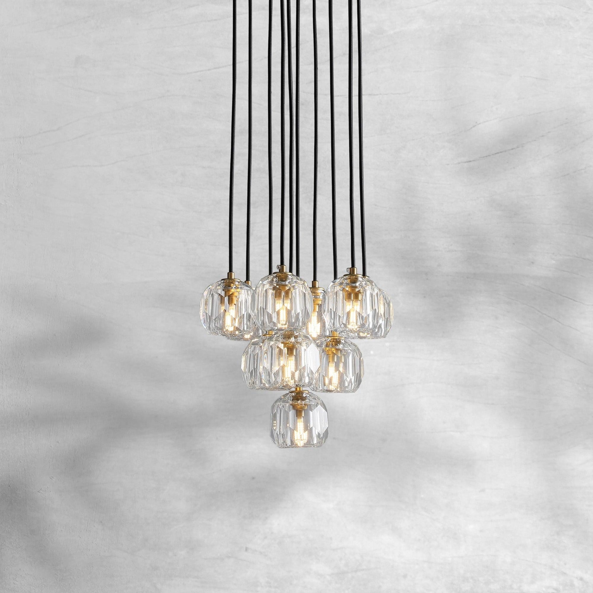 Bruma Cluster Round Chandelier 14"19"24"30"40"