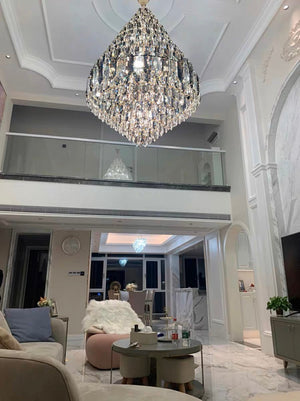 Staircase/Foyer Chandelier With High Clarity Crystals Luxury Ceiling Light - view 12