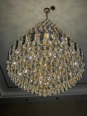 Staircase/Foyer Chandelier With High Clarity Crystals Luxury Ceiling Light - view 14