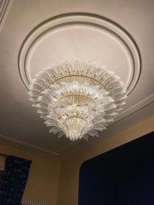 Flower Blossom Art Glass Chandelier for Living Room/Bedroom - view 7