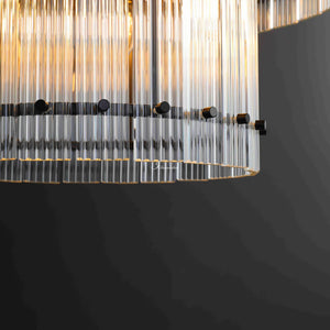 Sienna Marcus 2-Tier Glass Round Chandelier 37", steel two-tier - view 7