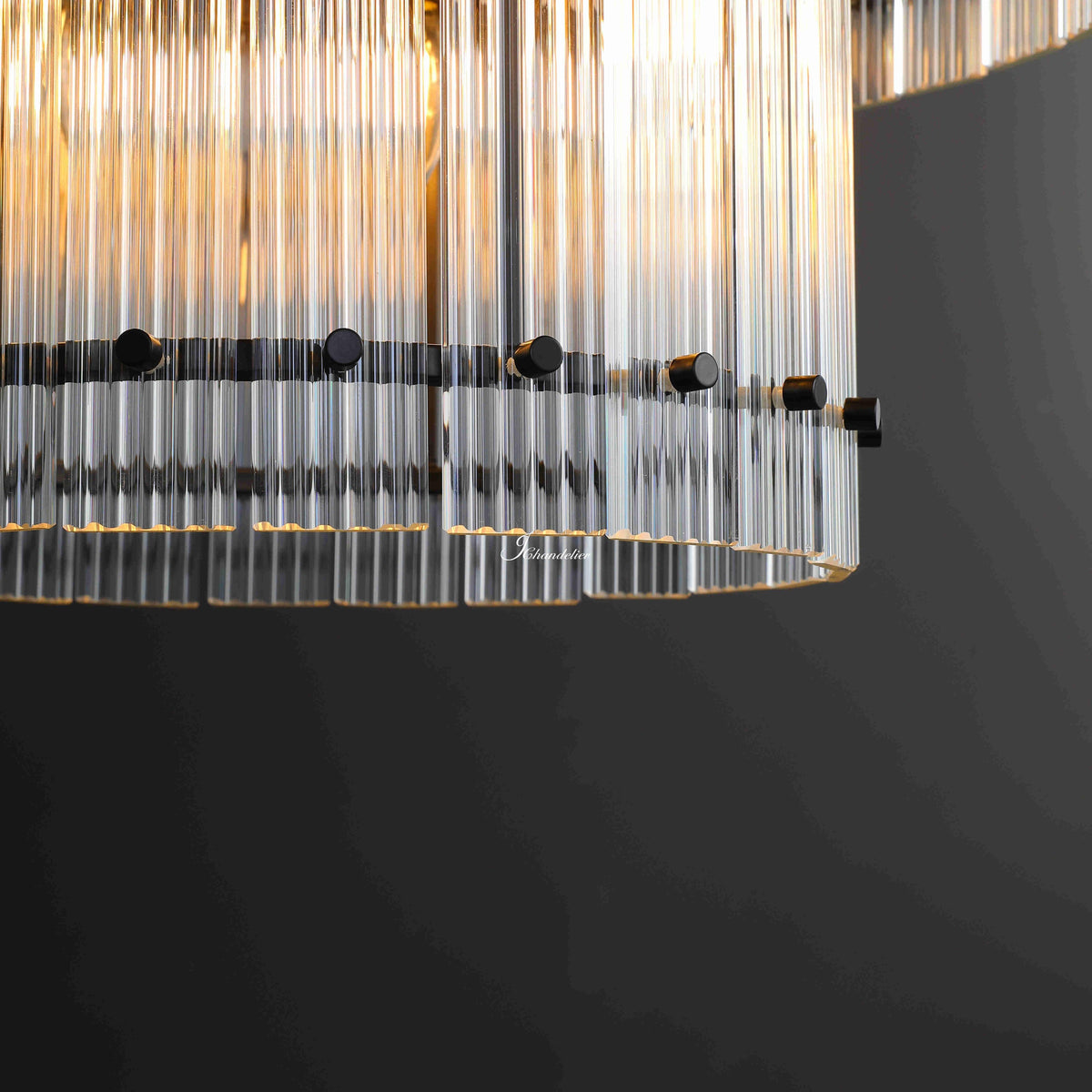 Sienna Marcus 2-Tier Glass Round Chandelier 37", steel two-tier - view 7
