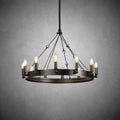 Celestine Vintage Candelabra Round Chandelier