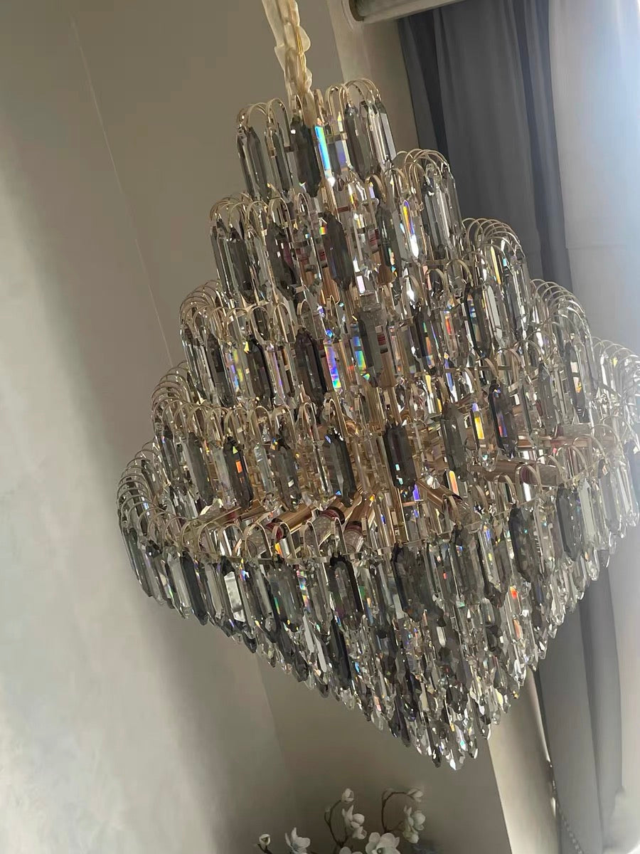 Extra Large Foyer Decorative Crystal Lighting Fixture Living Room Crystal Chandelier For Entryway Staircase - view 6