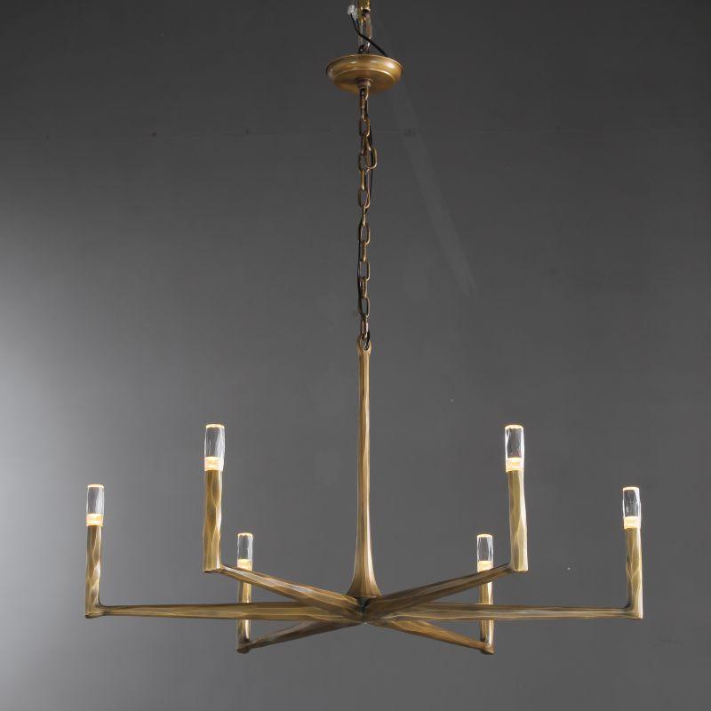 Thalen Series Forged Chandelier, solid brass - view 3