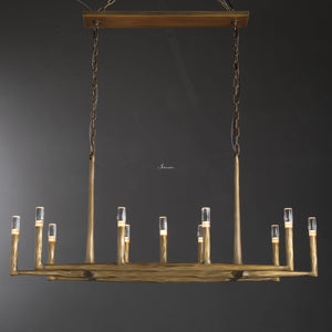 Thalen Series Forged Chandelier, solid brass - view 7