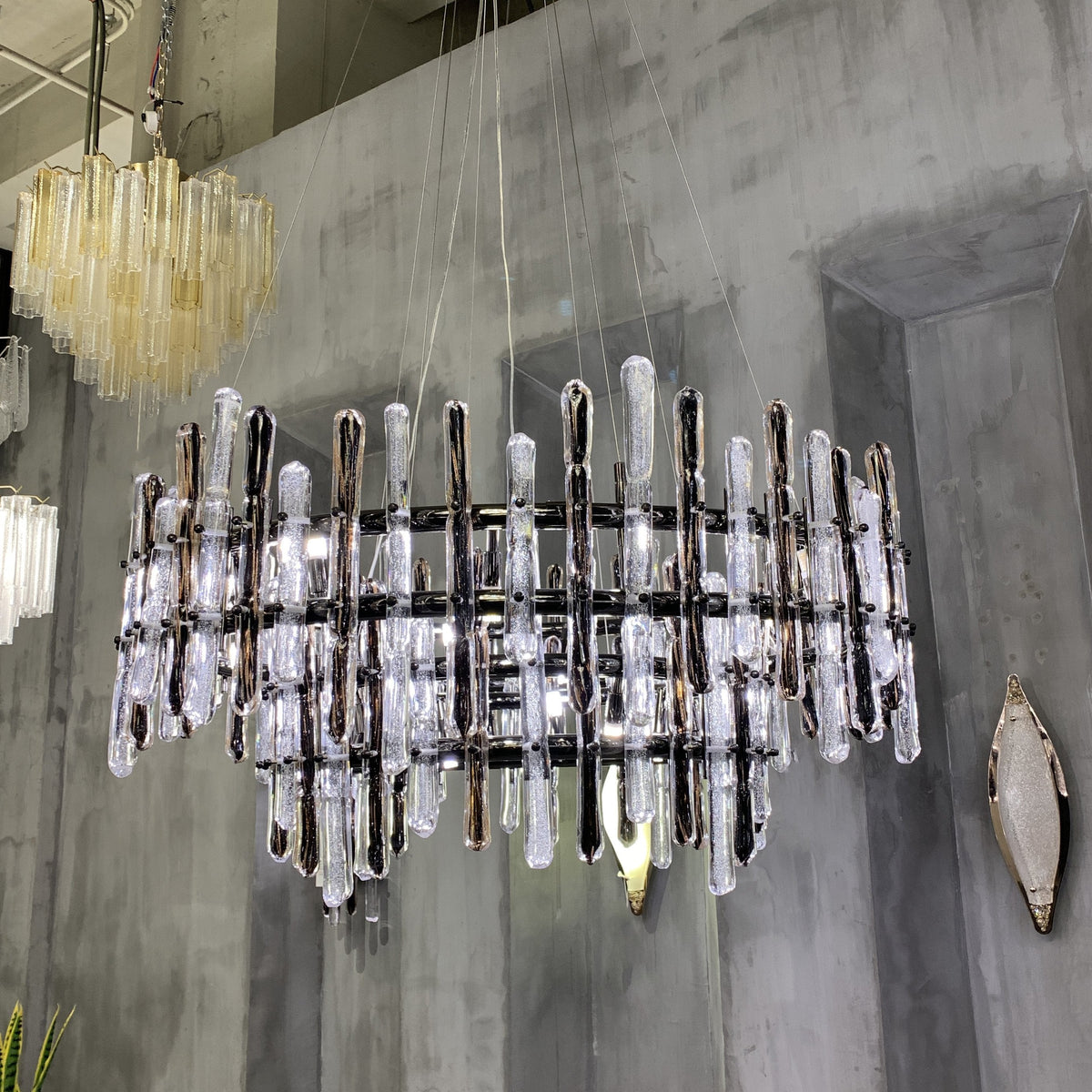 Brous Round Glass Chandelier - view 7