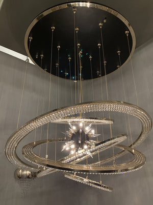 Aleron Crystal Ring Sputnik Chandelier, K9 crystal - view 5