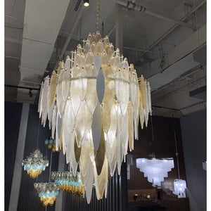 Alba Empire Tiered Oval Glass Chandelier - view 5