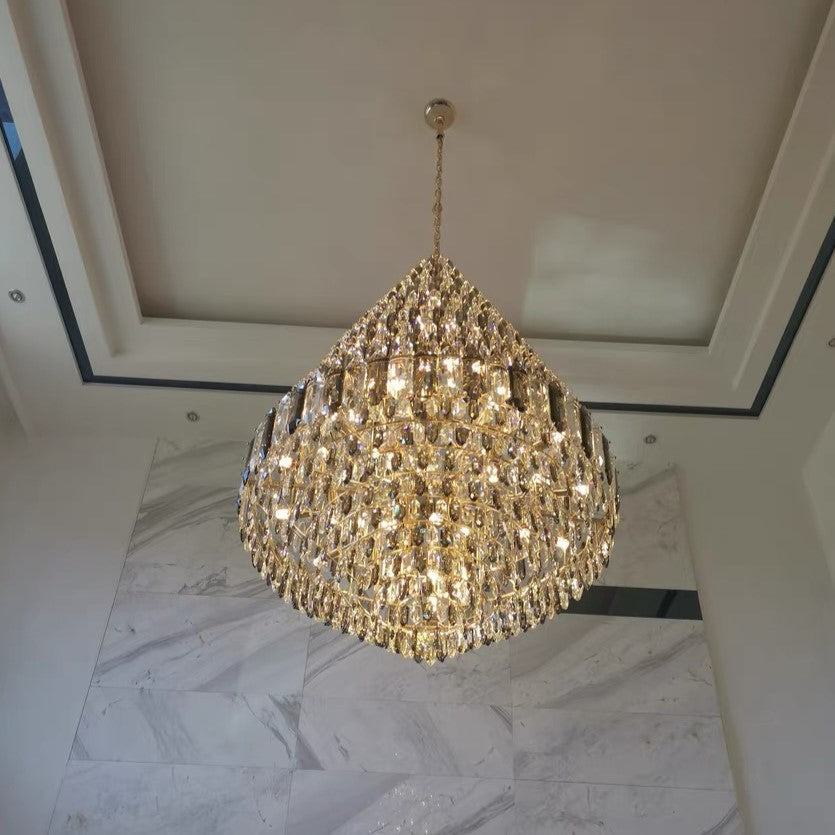 Staircase/Foyer Chandelier With High Clarity Crystals Luxury Ceiling Light - view 6