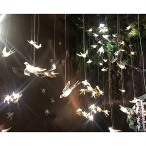 Bird Song Branching Linear Teardrop Chandelier - view 5