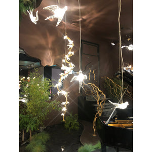Bird Song Branching Linear Teardrop Chandelier - view 6