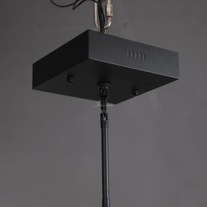 Peron Rectangular Chandelier 48" 62“, in black - view 12