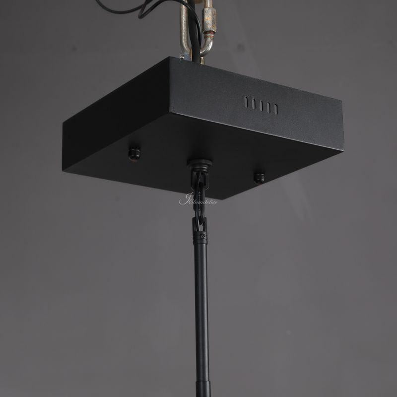 Peron Rectangular Chandelier 48" 62“, in black - view 12