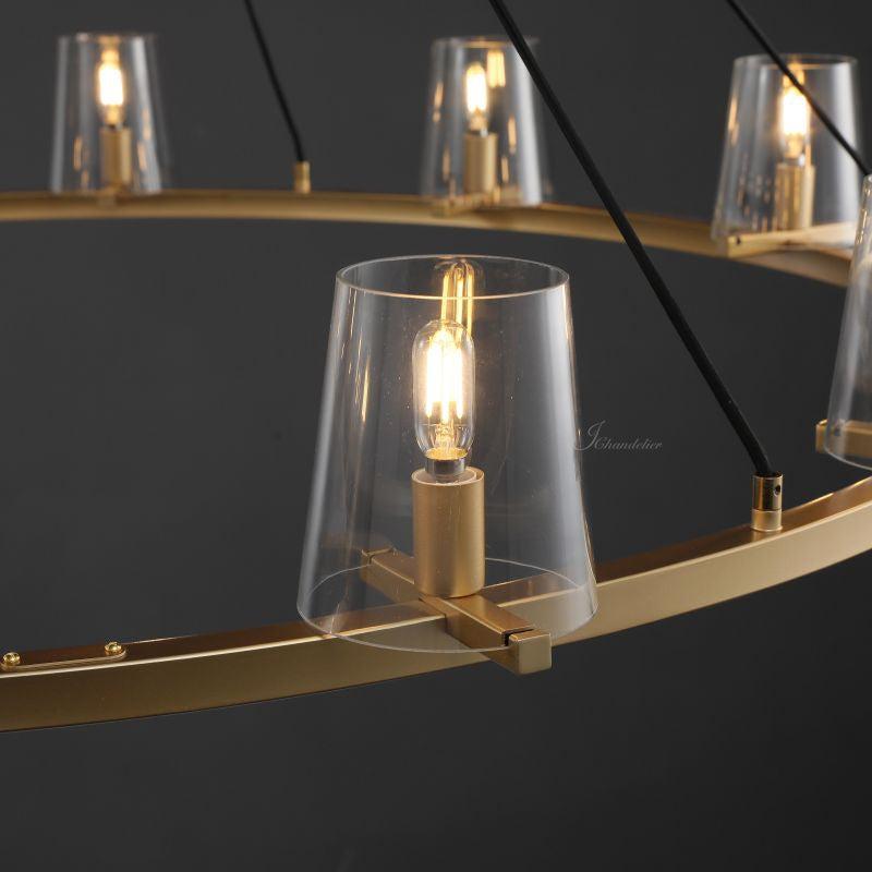 Prism Glass Round Chandelier 36"48"60" - view 13