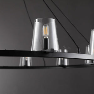 Prism Glass Round Chandelier 36"48"60" - view 17