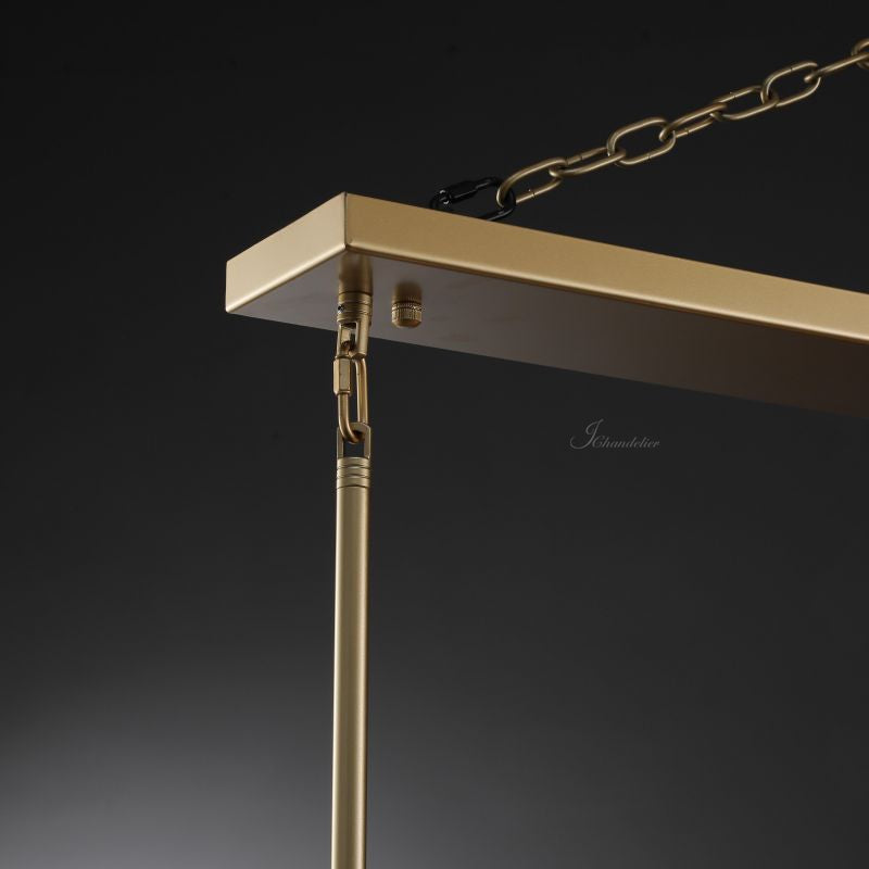 Prism Glass Linear Chandelier 49"60" - view 12