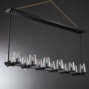 Prism Modern Linear Chandelier 49"60" - view 12