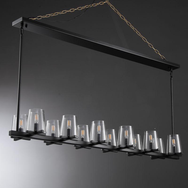 Prism Modern Linear Chandelier 49"60" - view 12