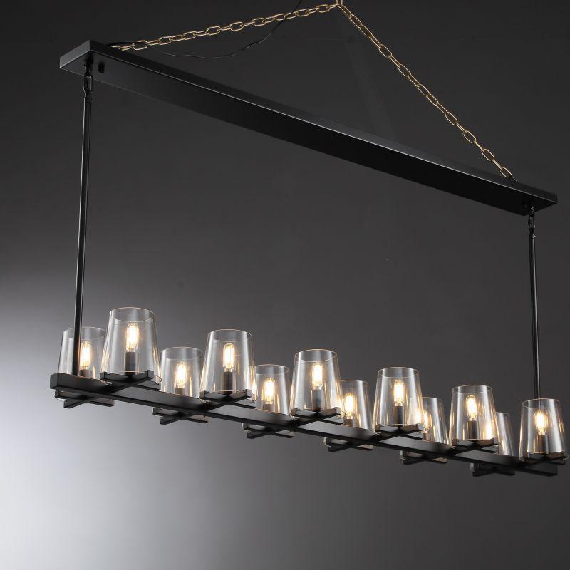 Prism Modern Linear Chandelier 49"60" - view 13