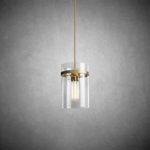 Ravion Modern Blown Glass Pendant Light 8", 10", 12", solid brass chandelier - view 3
