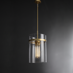 Ravion Modern Blown Glass Pendant Light 8", 10", 12", solid brass chandelier - view 9