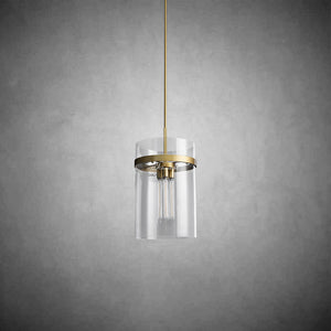 Ravion Modern Blown Glass Pendant Light 8", 10", 12", solid brass chandelier - view 4